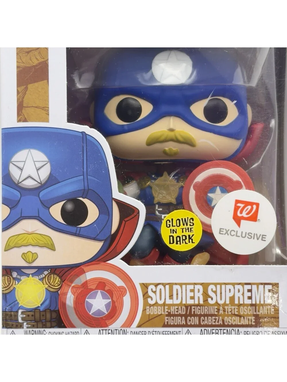 MARVEL FUNKO POPS! Soldier Supreme 679 Scream Symbiote 671 Exclusive Glow Dark